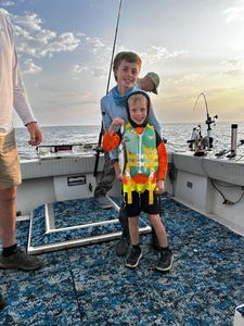 Anglers enjoying fishing trip in Altmar