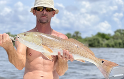 Redfish caught in Old Town by fisherman