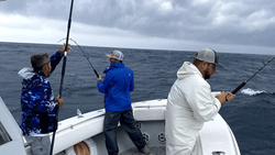 Two people fishing in North Carolina