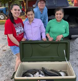 4 anglers enjoying a fishing trip in GA