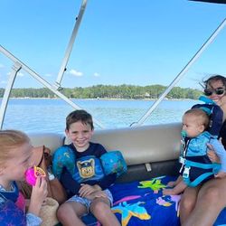 Three people enjoying a great fishing trip in Appling