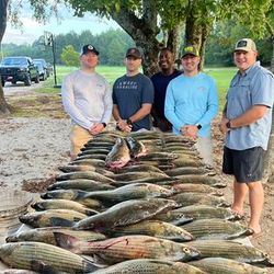 Four people fishing in Appling