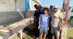 Group of 5 people fishing in Michigan