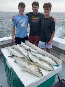 3 people fishing in Greenport