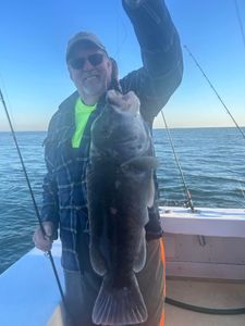 Angler with a 25-inch fish in Greenport