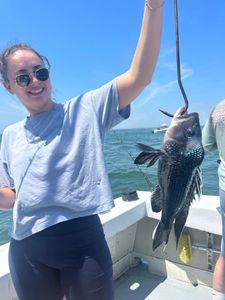 Sea bass caught while fishing in NY