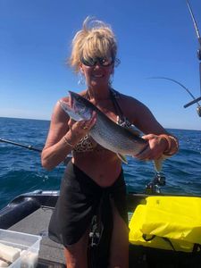 Excellent Day of Fishing in Lake Michigan