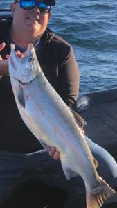 One person fishing in MI