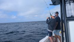 Two people fishing at Panama City Beach