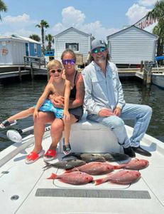 3 people fishing in Panama City Beach