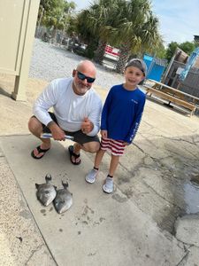 Three people fishing in Florida