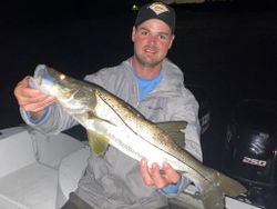 Snook fishing in Atlantic Ocean