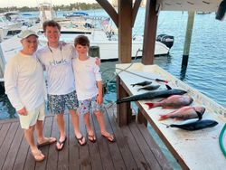 Three people fishing in Florida