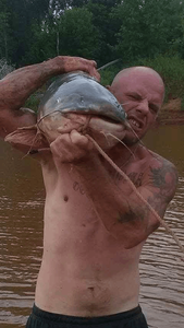 Flathead Catfish in Monkey Island, OK