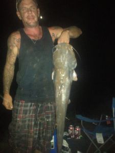 Angler catching a big fish in OK