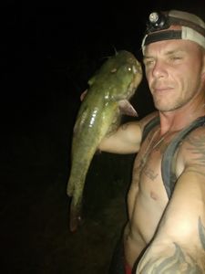 Lone angler fishing in OK