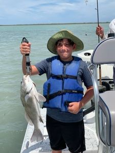 Flats Fishing For Black Drum, TX