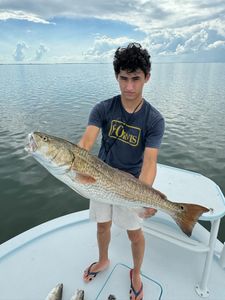 Angler fishing in Port Isabel