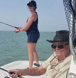 Two anglers fishing in TX
