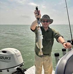 Lone angler fishing in Texas