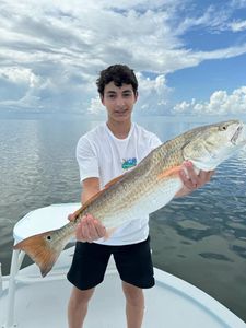 One lone fisherman standing in TX waters