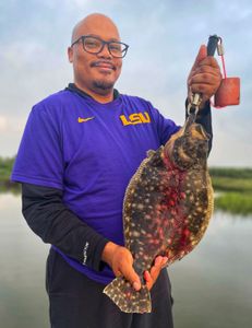 His PB Flounder!