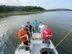 Fishing for Large Striped Bass in Oklahoma