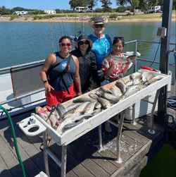 4 people enjoying a great fishing trip in OK