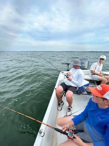 Two anglers enjoying a fishing trip in Madill