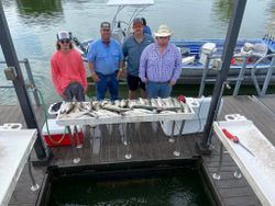 Group of 4 people fishing in Madill