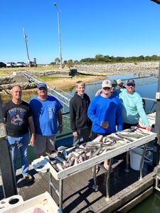 Group of 6 people fishing in OK