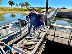 Two people fishing in OK