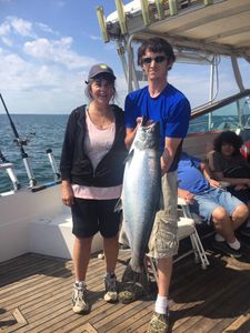 Chinook Salmon caught while fishing in NY