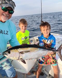 One Blackfin Tuna, a big fish caught while fishing in Jensen Beach