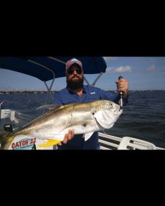 Crevalle Jack, a 32-inch saltwater fish caught while fishing in FL