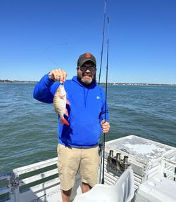 Two people fishing on the coast of FL