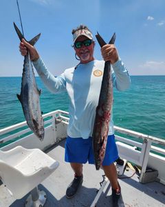 Two big fish caught during a fishing tour in Jensen Beach