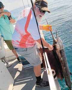 A lone angler fishing in Florida