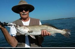 Spotted Weakfish, 24-inch fish caught fishing near Jensen Beach