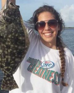 Summer flounder fish caught on fishing tour in FL
