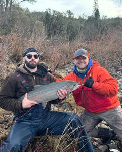 Two people fishing in OR