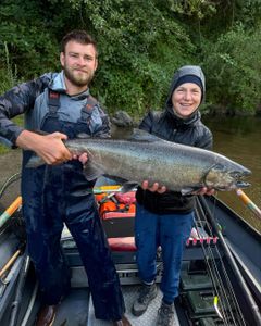 Chinook salmon caught while fishing in OR
