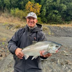 Coho Salmon caught while fishing in OR