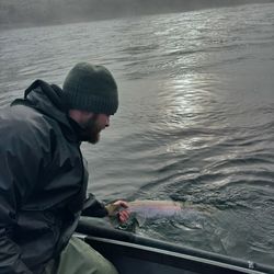 A person fishing in OR