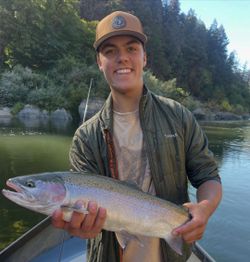 Rainbow trout caught while fishing in Roseburg
