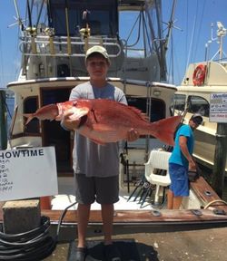 Reeling in the big one! Panama City Beach Charter!