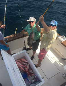 Two people fishing in Panama City Beach