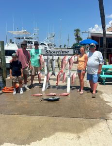 5 people fishing at Panama City Beach
