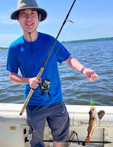 Lone angler fishing in NJ