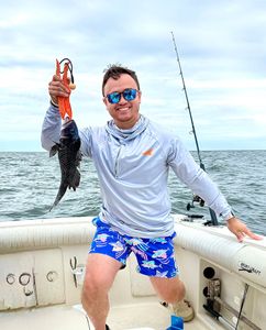 Catch of the day: 12-inch sea bass on Port Monmouth Road